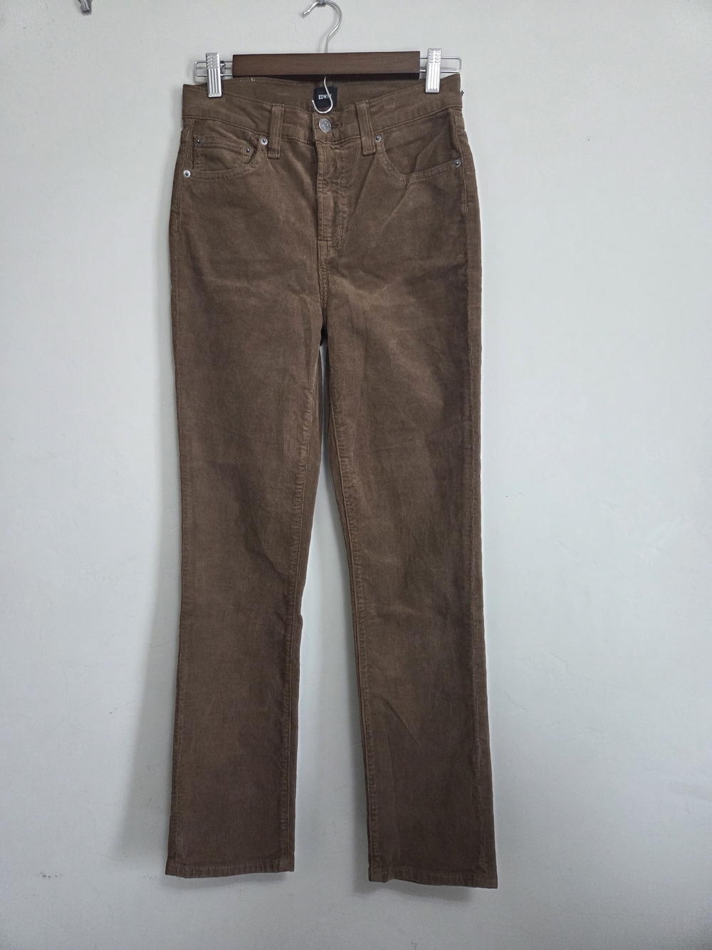 Edwin 1947 Brown Corduroy Straight Leg Pants Size 26 NWT